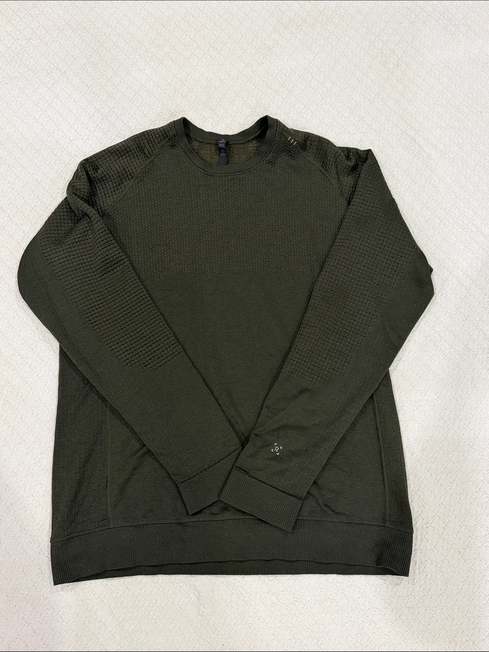 lululemon athletica Men's Dark Olive Crewneck Sweater